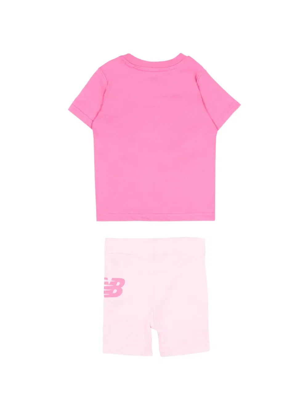 Короткий комплект с логотипом New Balance Kids, розовый — фото 2