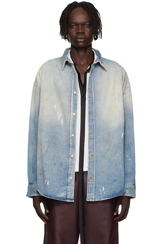 

Acne Studios Синяя джинсовая рубашка на пуговицах