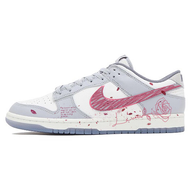 

Кроссовки Nike Dunk Skateboarding Shoes Men Low-top White/gray, серый