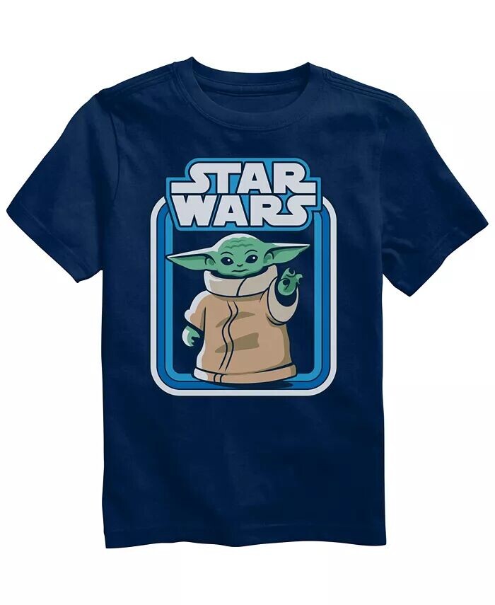 

Футболка Big Boys Retro Yoda с круглым вырезом и графическим принтом Star Wars, синий