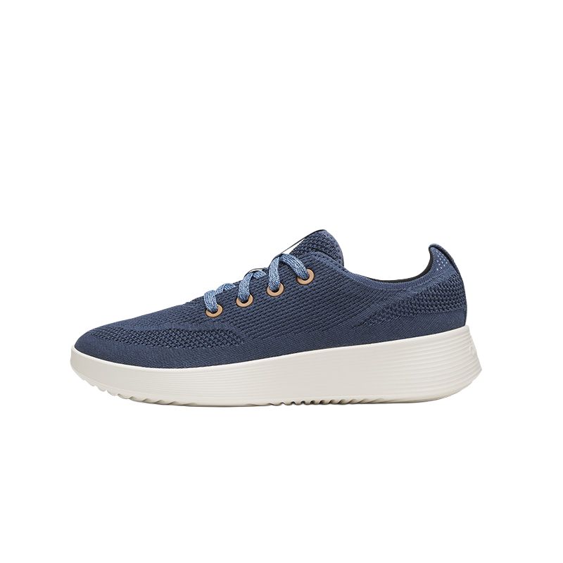 

Allbirds Низкие повседневные кроссовки Tree Runner, синие, мужские