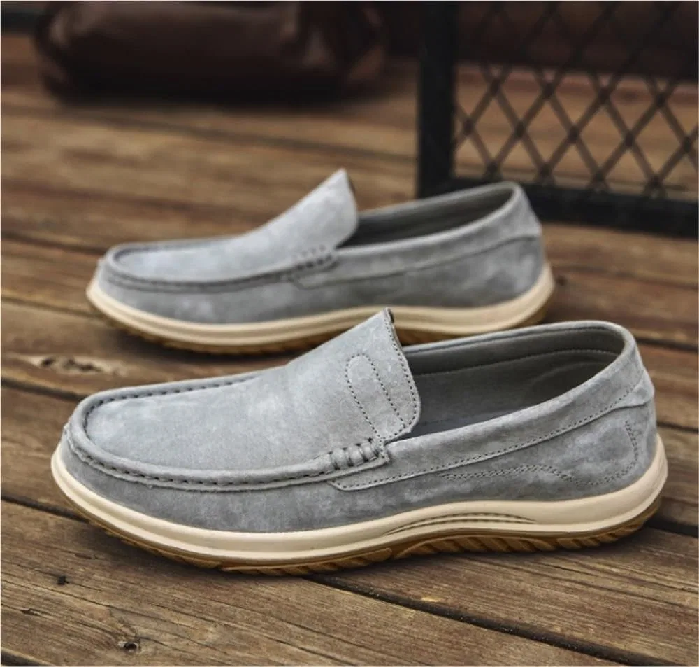 Мокасины на замше Grey Loafers UOPYNE — фото 3