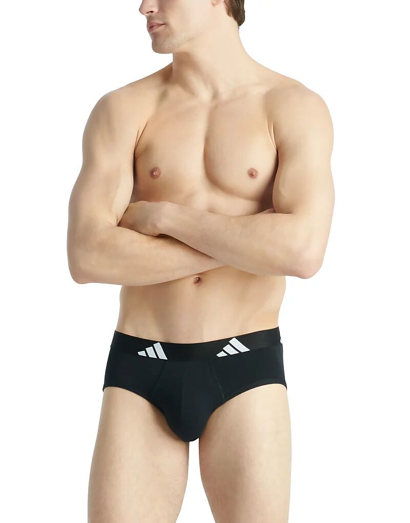 Комплект из 3 спортивных трусов Adidas Active Flex черного цвета — фото 2