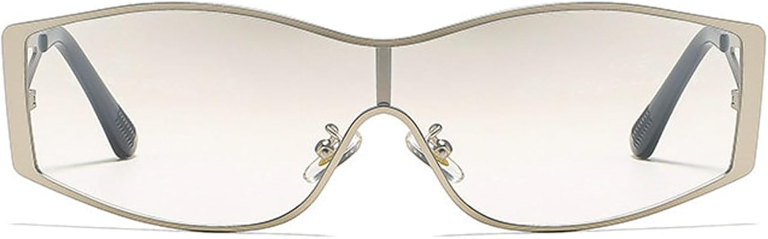 

Солнцезащитные очки Willochra Y2k Shield для женщин и мужчин, большие дизайнерские солнцезащитные очки с градиентным переходом цвета, панк-очки, прямоугольные солнцезащитные очки, C3