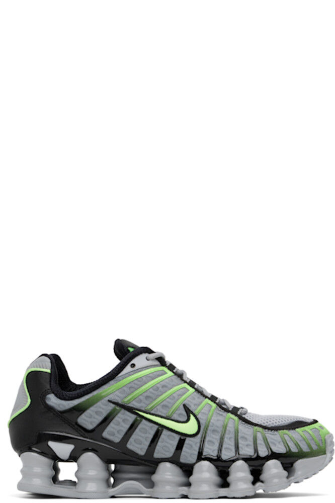 

Серо-зеленые кроссовки Shox TL Nike