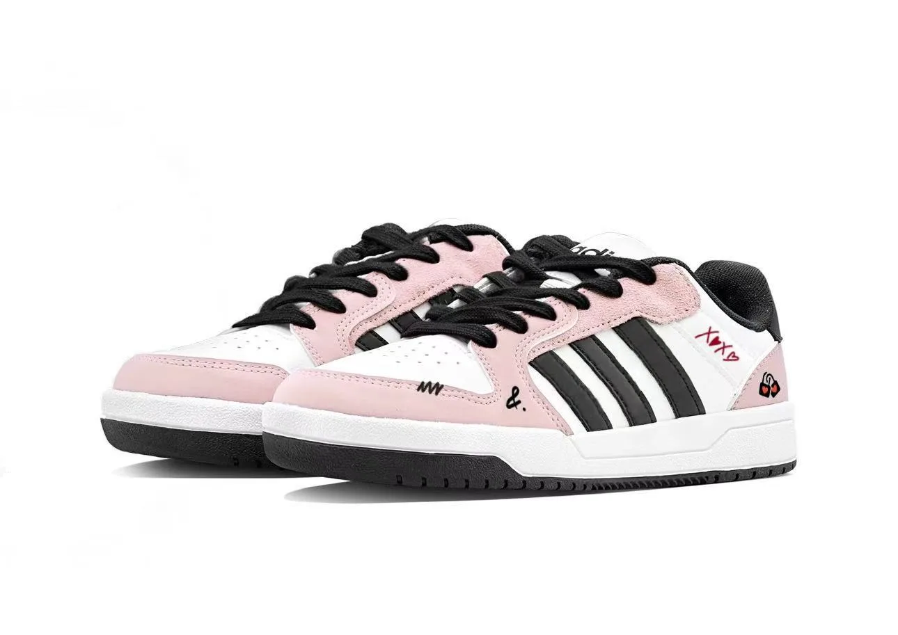 Adidas ENTRAP Lock Impression Slip Resistant, Abrasion Resistant, Breathable низкие кроссовки для скейтбординга унисекс Pink White — фото 4