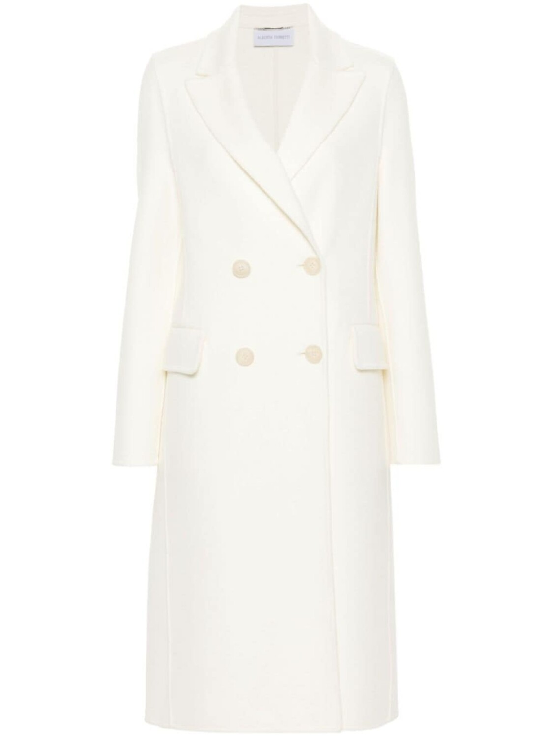 

Alberta Ferretti двубортное пальто, белый