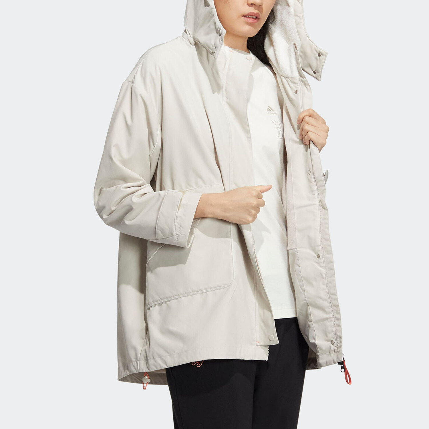 Куртка Adidas WARM JKT T1, белый — фото 4