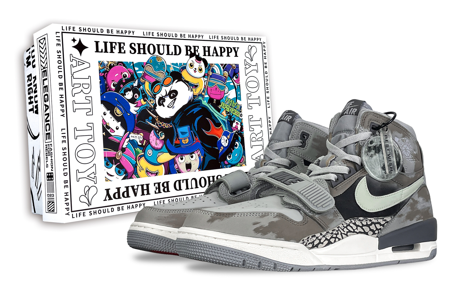 

Jordan Legacy 312 Fairyland, Moonlit Prayer Легкие высокие кроссовки в винтажном стиле для мужчин, серо-зеленые