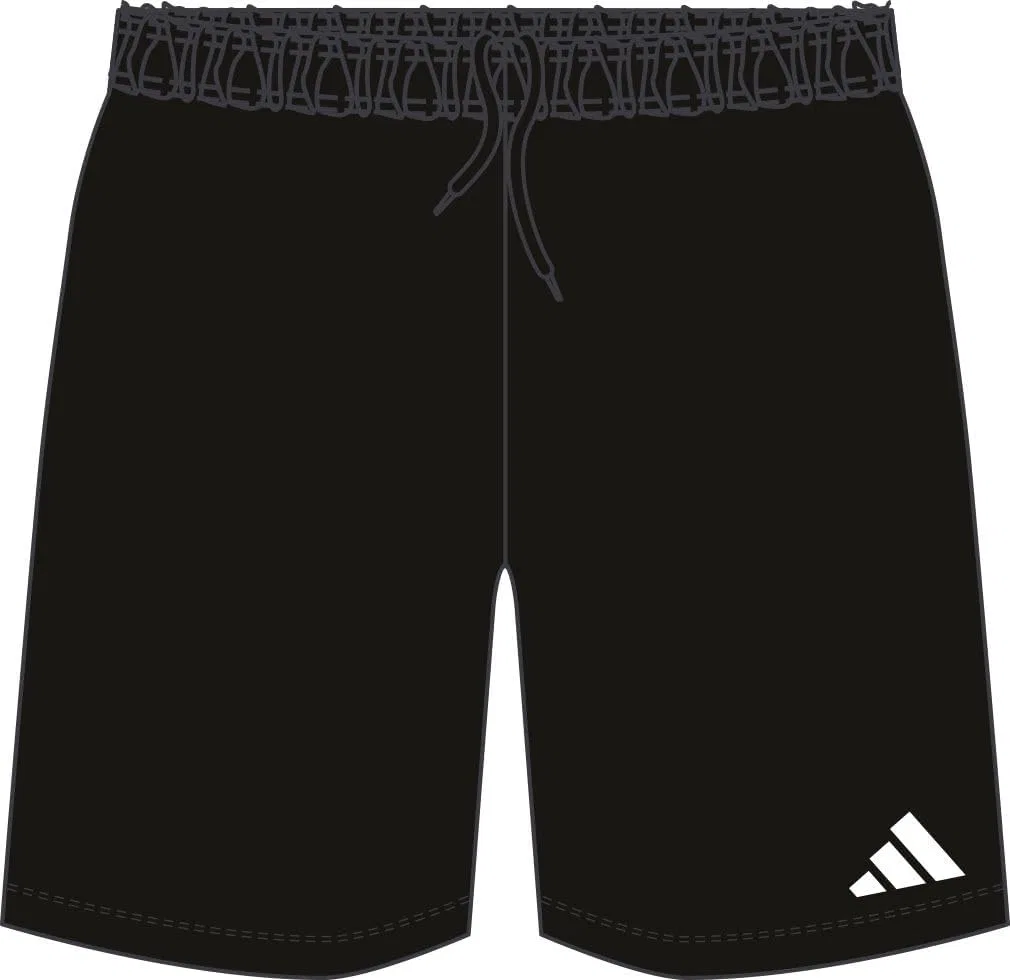 Детские шорты унисекс Adidas Entrada 26, черно-белый — фото 4