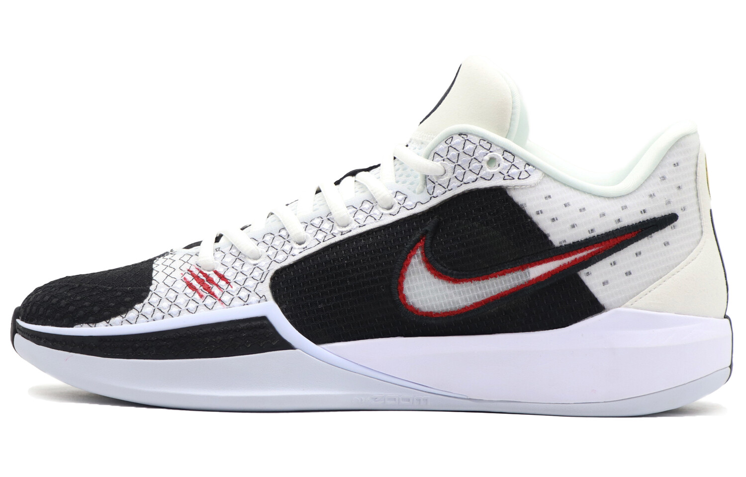 

Баскетбольные кроссовки Sabrina 1 женские с низким верхом, черные/белые Nike