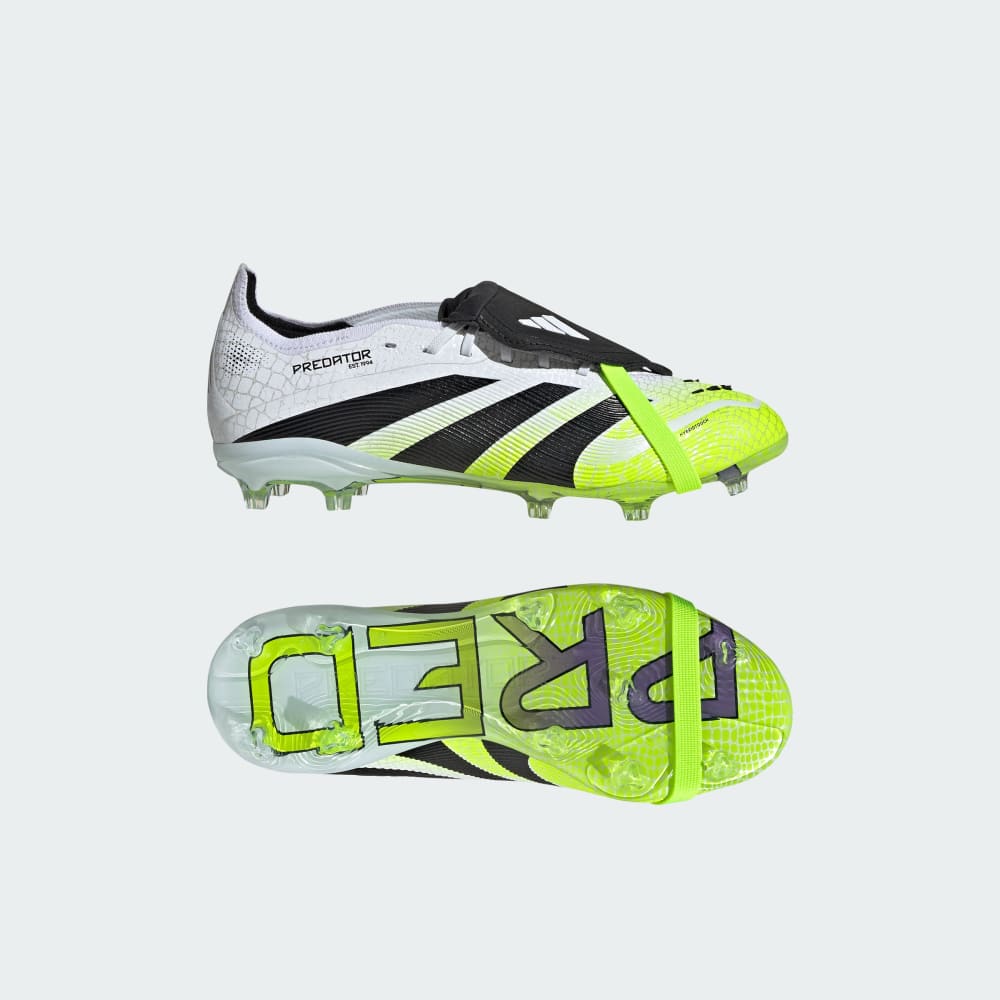 

Бутсы Adidas Predator Elite Fold-Over Tongue Firm Ground Cleats Kids, цвет Cloud White/Core Black/Lucid Lemon