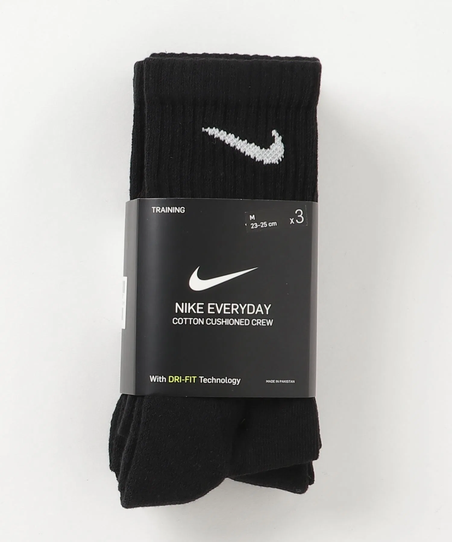 Носки NIKE 3P EVERYDAY Crew Socks SX7664 010 ЧЕРНЫЕ — фото 3