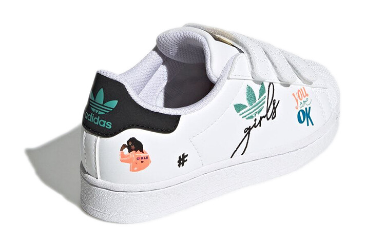Adidas originals Superstar Kids Кроссовки для скейтбординга для детей — фото 4