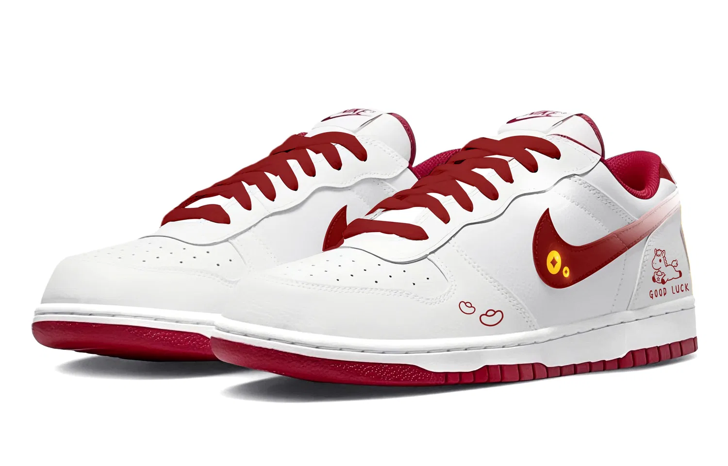 Кроссовки Nike Big Starry белые — фото 4