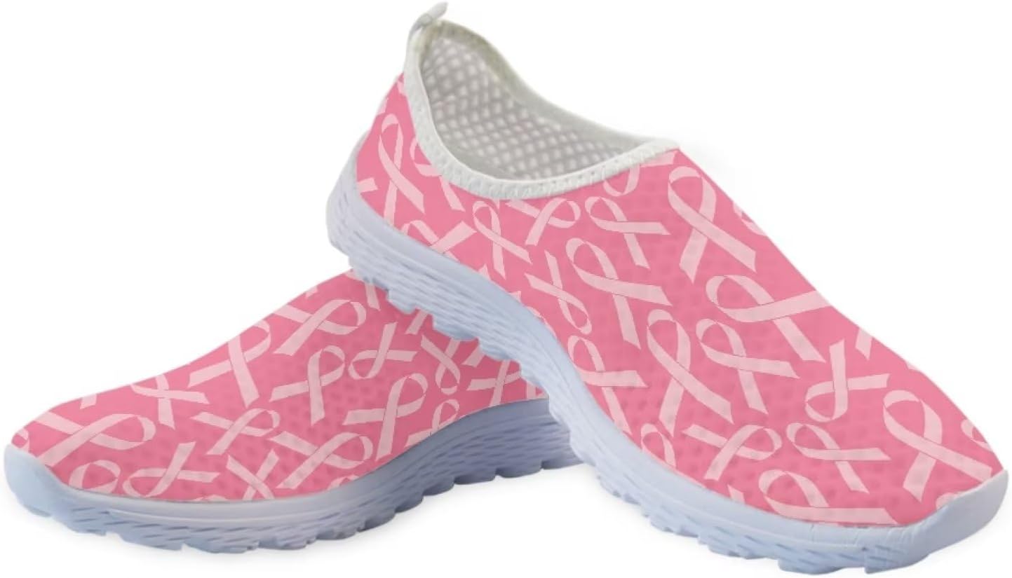 

Кроссовки Belidome с животным принтом на шнуровке для взрослых женщин и мужчин, легкие, дышащие и удобные, Breast Cancer Awareness