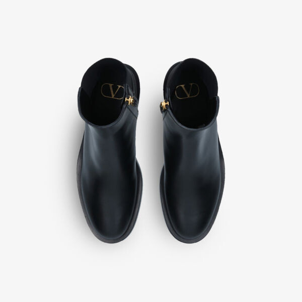 Кожаные ботинки челси VLOGO Valentino Garavani, черный — фото 2