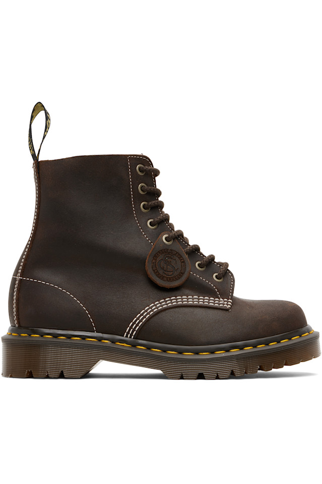 

1460 'made in england' вощёные ботинки commander на шнуровке Dr. Martens, мультиколор