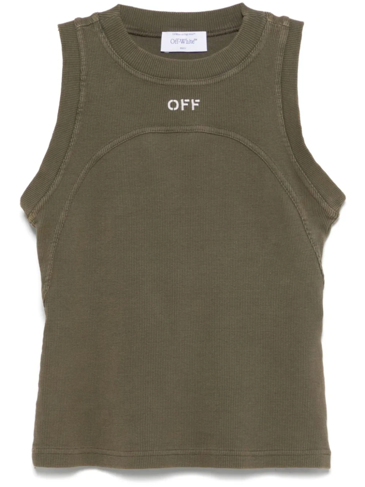 

Топ в рубчик Off-White, зеленый