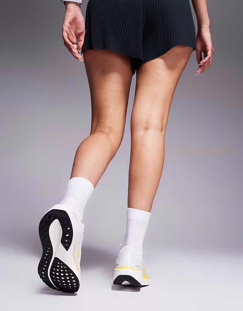 Кроссовки Nike Running Air Zoom Pegasus 41 белого и желтого цветов — фото 4