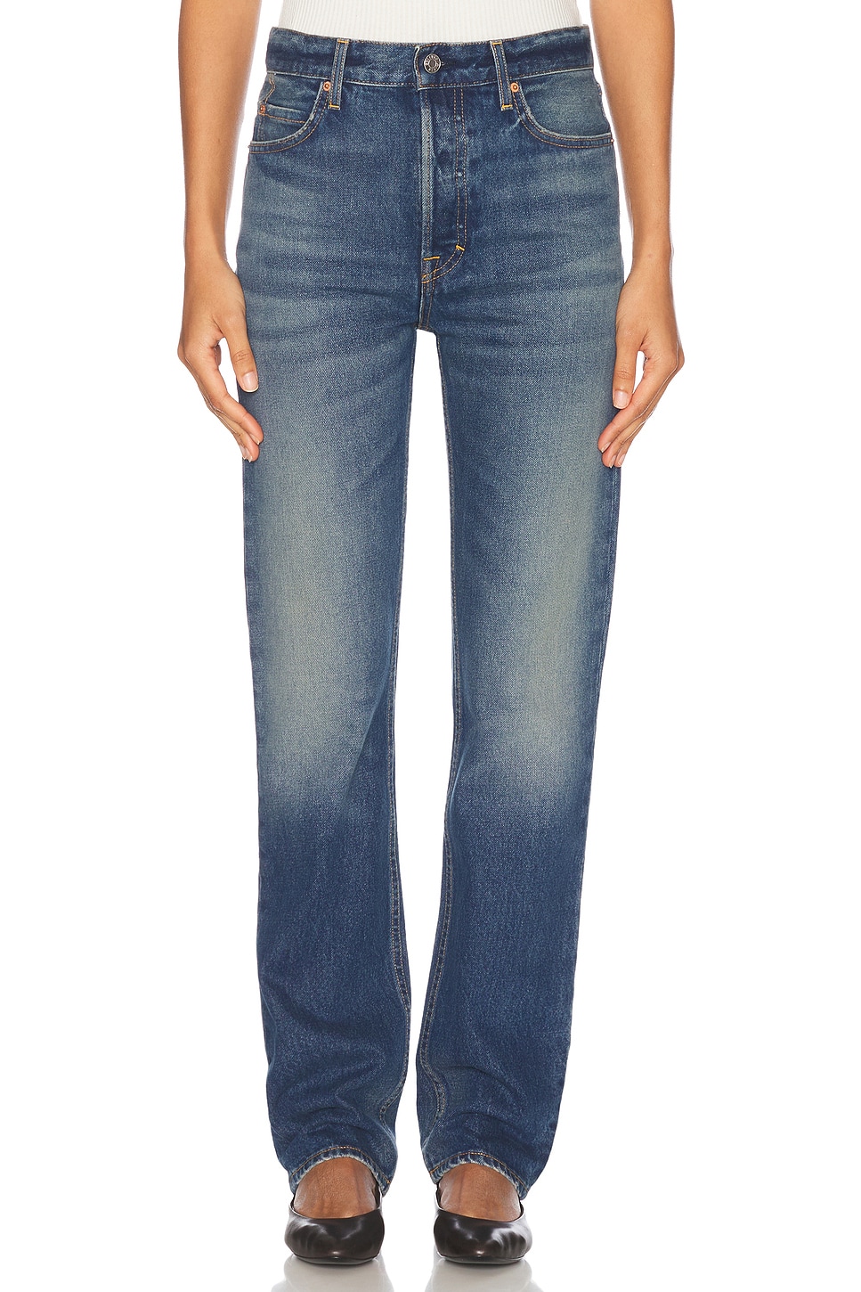 

Укороченные джинсы Walker Mid Rise Slim Grlfrnd, Figueroa St