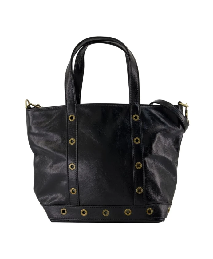 

Черная кожаная сумка-шоппер Vanessa Bruno, черный