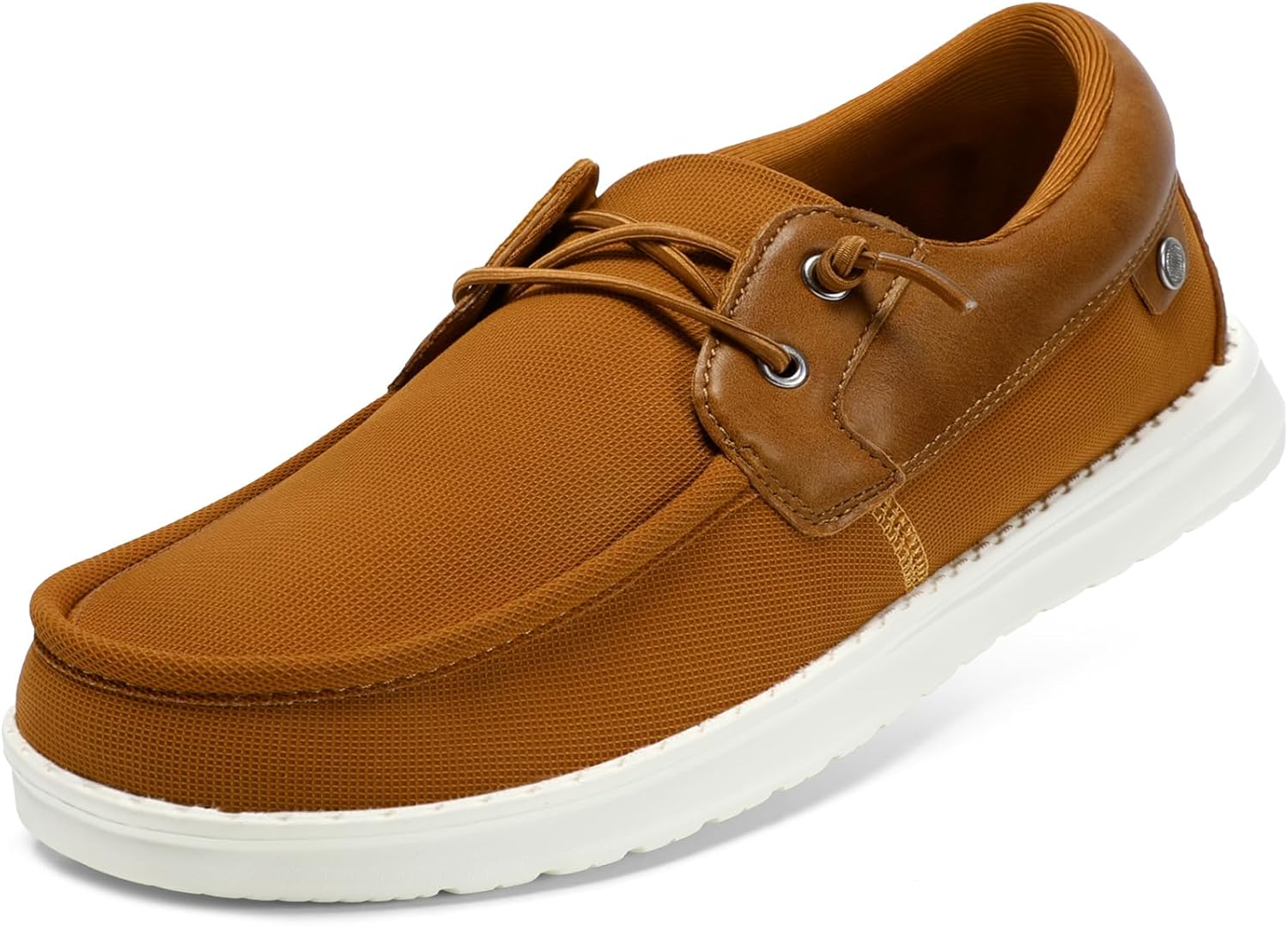 

Мужские деловые повседневные лодочные туфли STQ, слипоны-кроссовки с поддерживающей стелькой, легкие ортопедические лоферы для ходьбы при плантарном фасциите, Almond