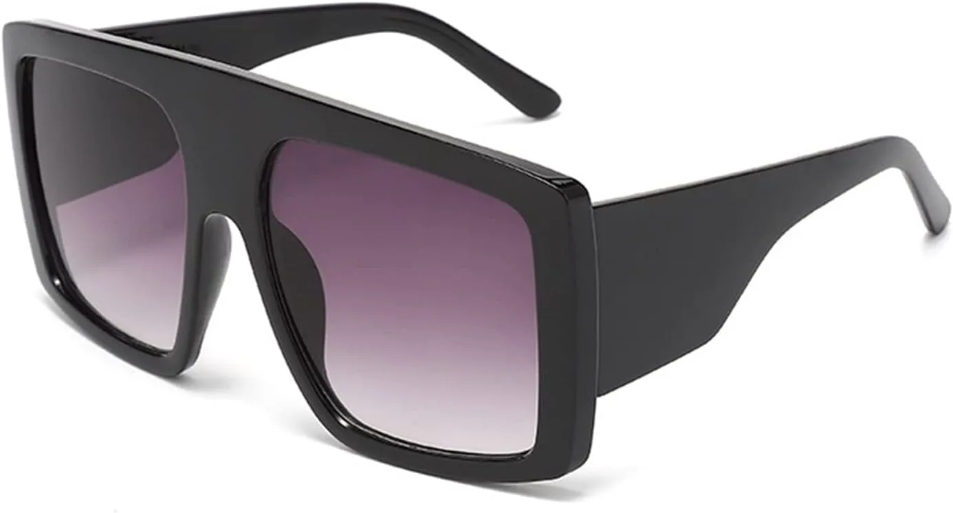 

Солнцезащитные очки в большой квадратной оправе 2026 года для мужчин и женщин, модные очки для отдыха на природе и пляже (Цвет: E, Размер: 1) MTZJH, One Color