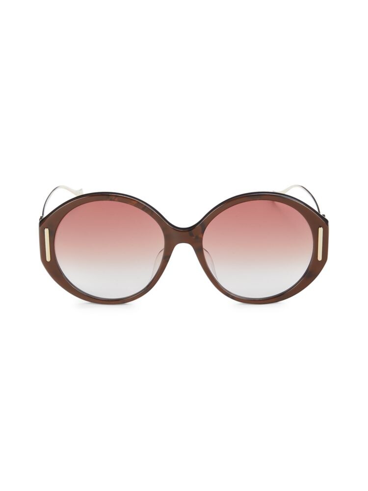 

Круглые солнцезащитные очки 58MM Gucci, цвет Brown Gold
