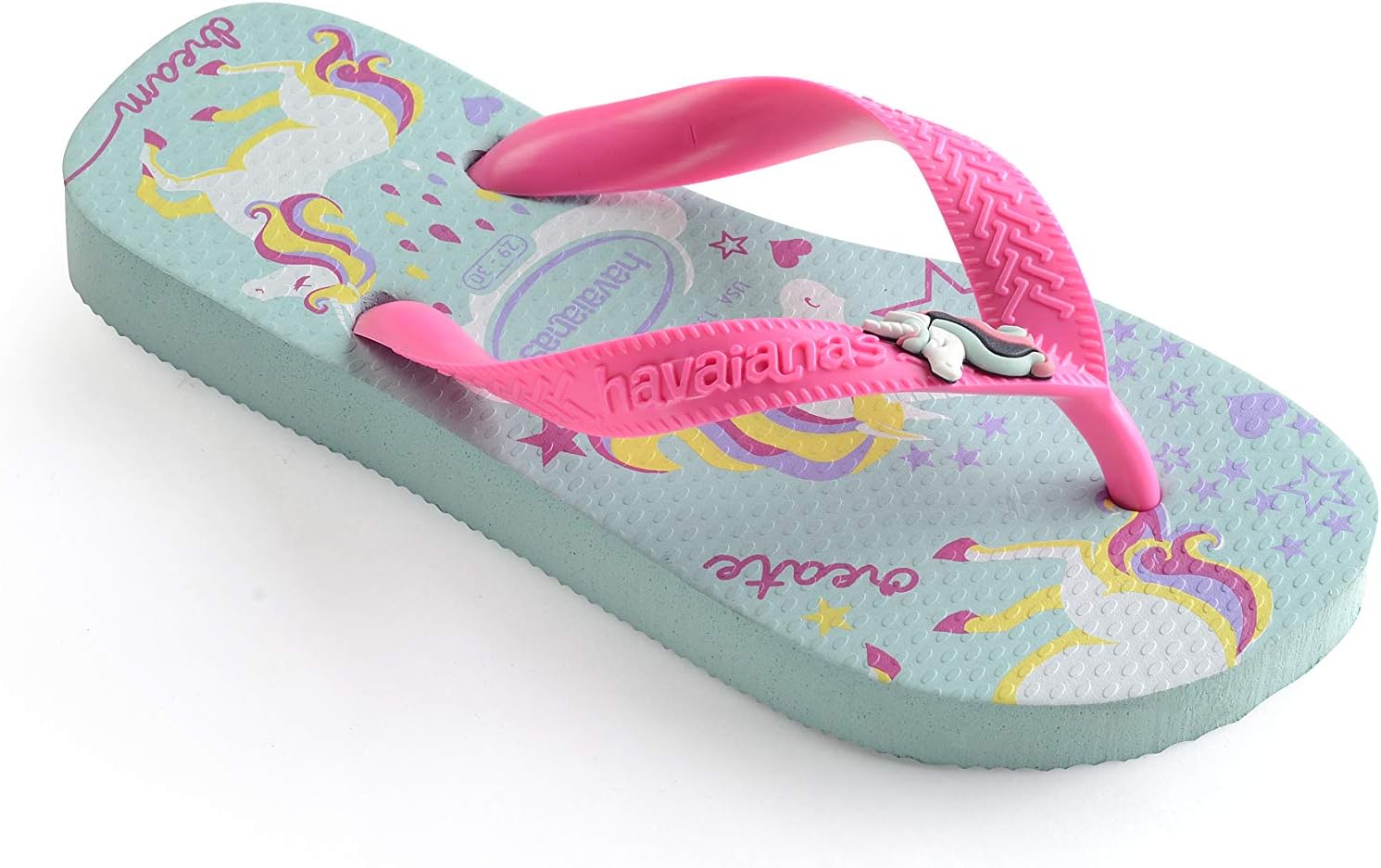 Вьетнамки Havaianas Unisex-Child Slim Pets, синий/розовый — фото 2
