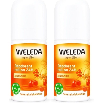 

Дезодорант-шарик с ароматом облепихи, 24 часа, 50 мл — упаковка из 2 шт Weleda