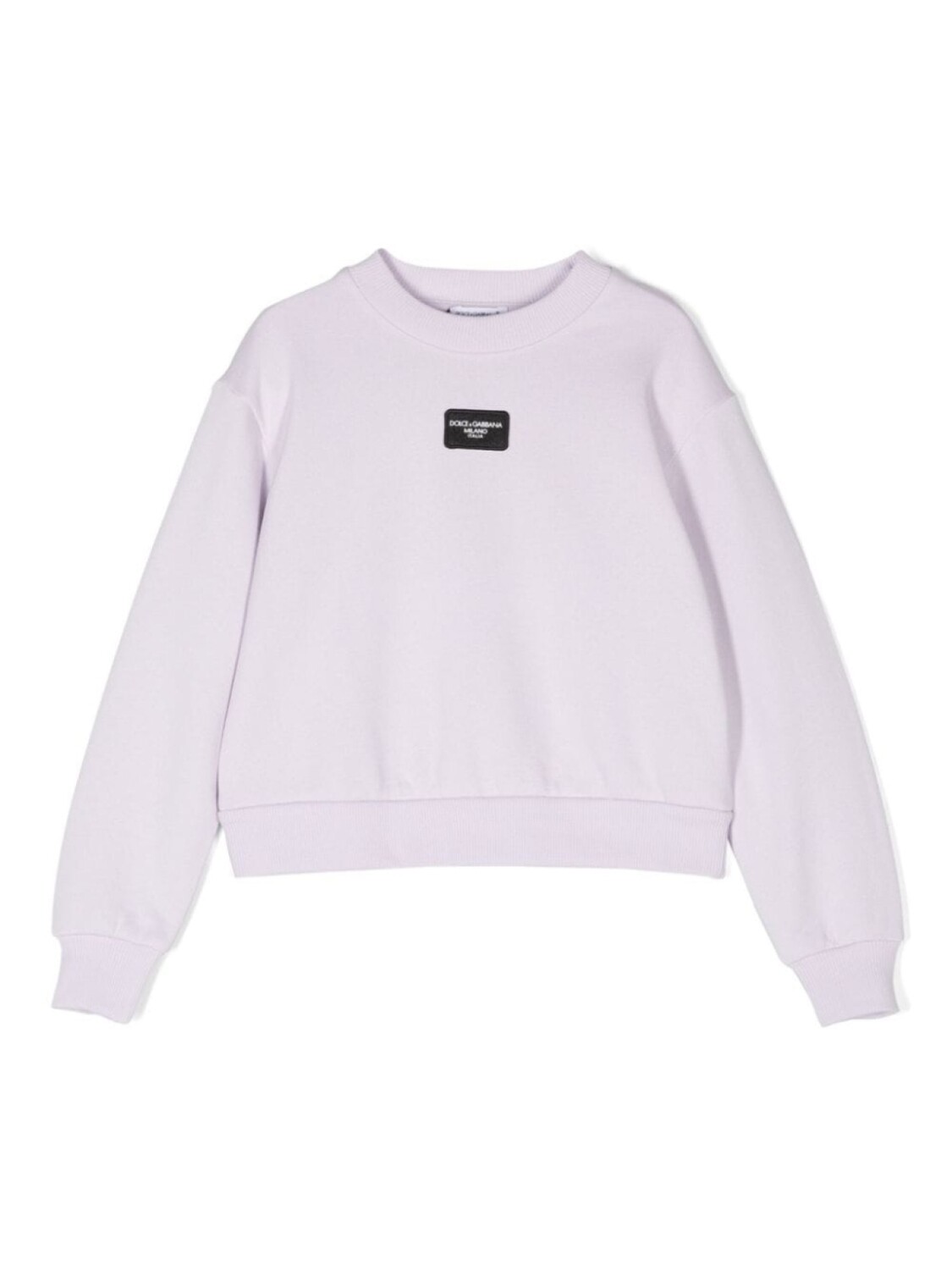 

Dolce & Gabbana Kids хлопковая толстовка с логотипом, фиолетовый