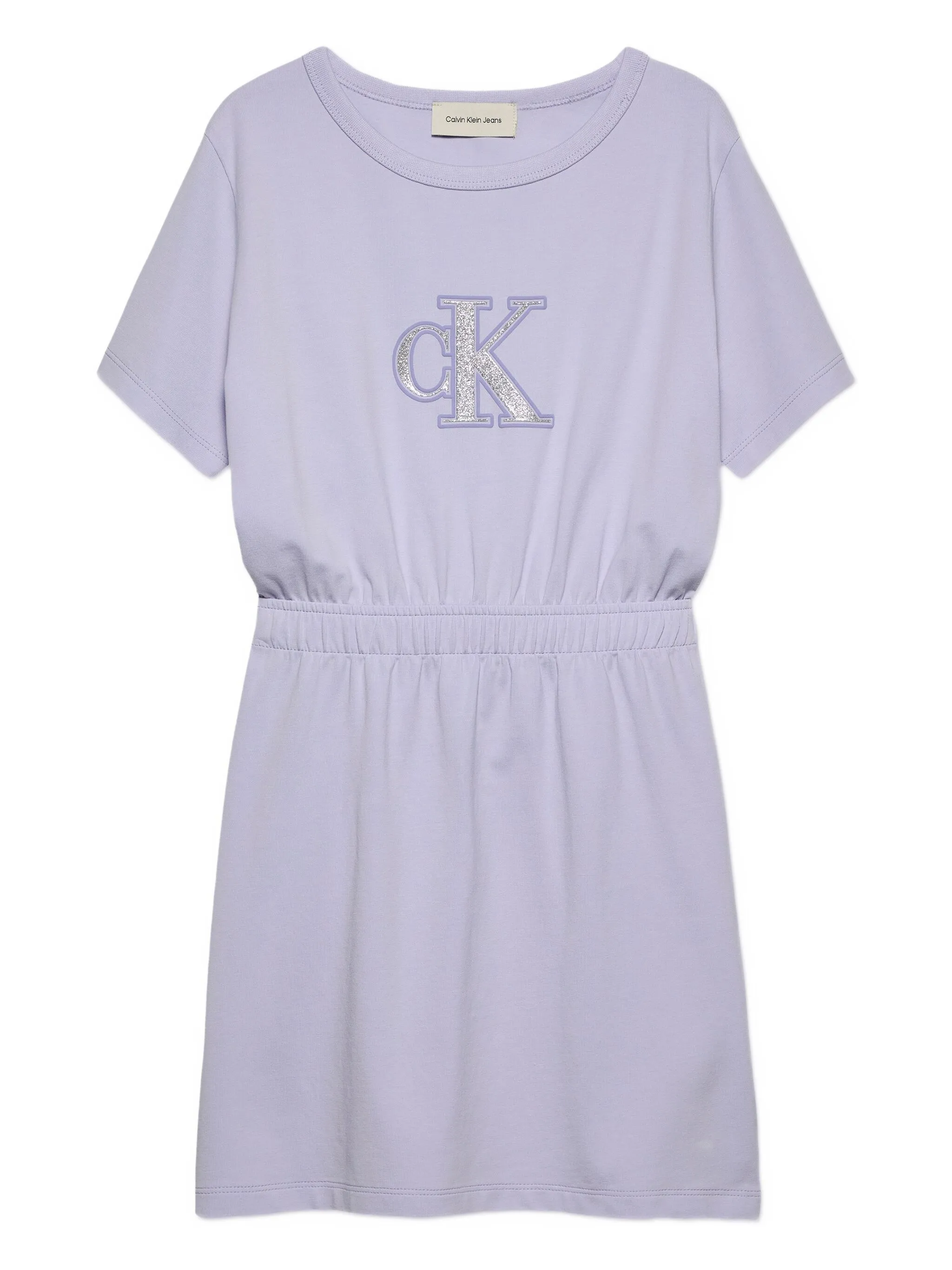 

Платье с логотипом и блестками Calvin Klein Kids, фиолетовый
