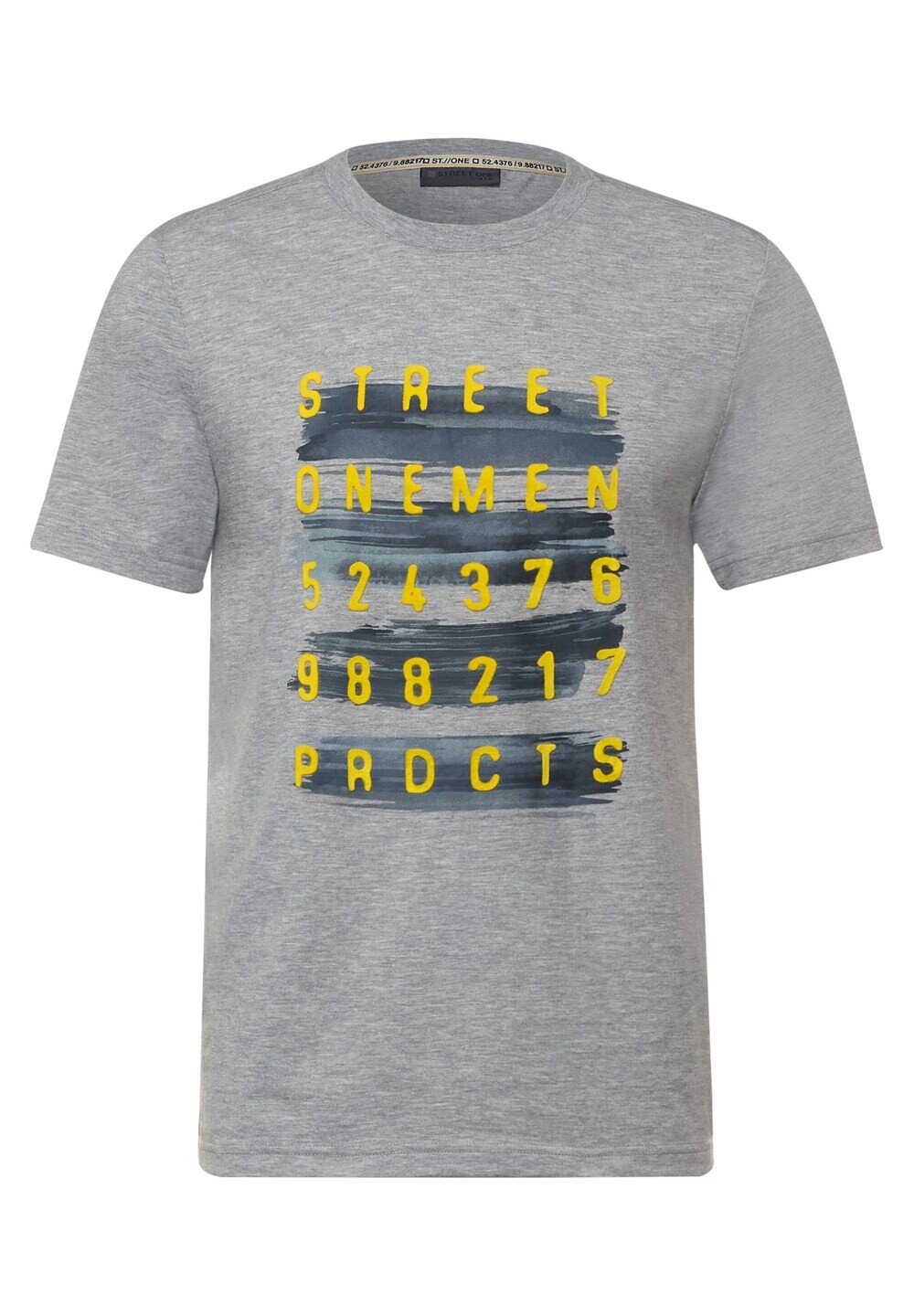 

Футболка Street One MEN, пестрый серый
