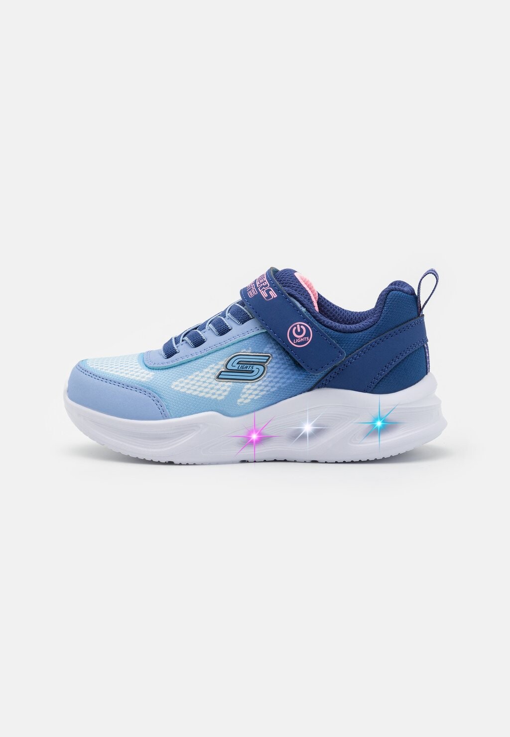 Кроссовки на шнуровке LIGHT UP SOLA GLOW Skechers, темно-синий — фото 3