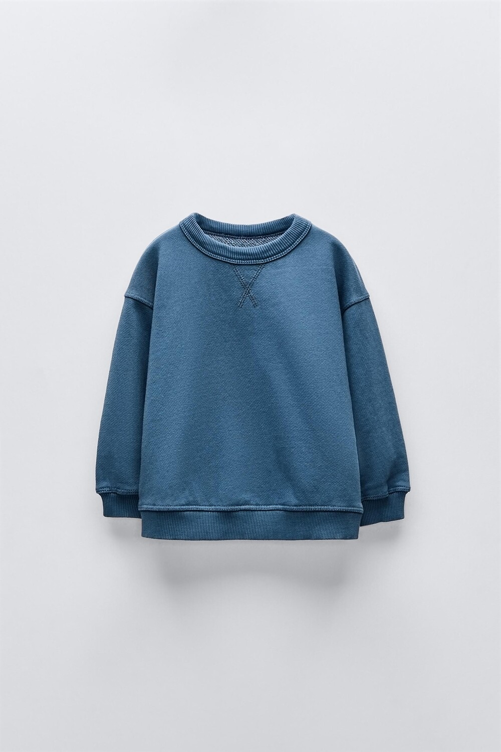 

Тяжелая толстовка ZARA, выцветший синий