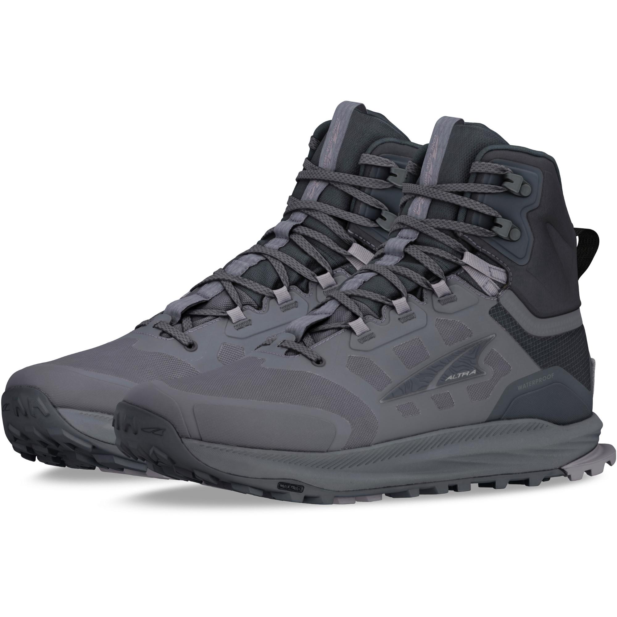 Мужские водонепроницаемые походные ботинки Lone Peak 9 средней высоты Altra, Black — фото 3