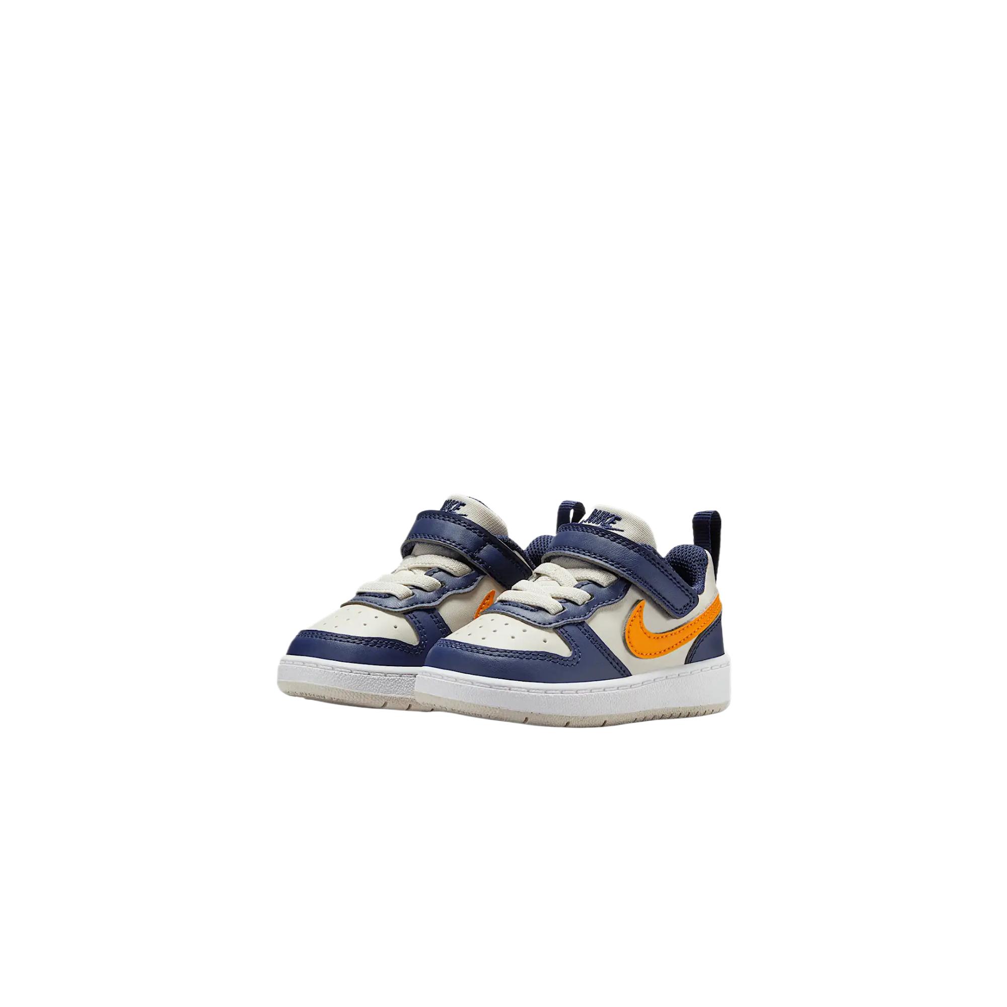 Кроссовки Court Borough для малышей Nike, темно-синий/синий/белый/оранжевый/желтый — фото 3