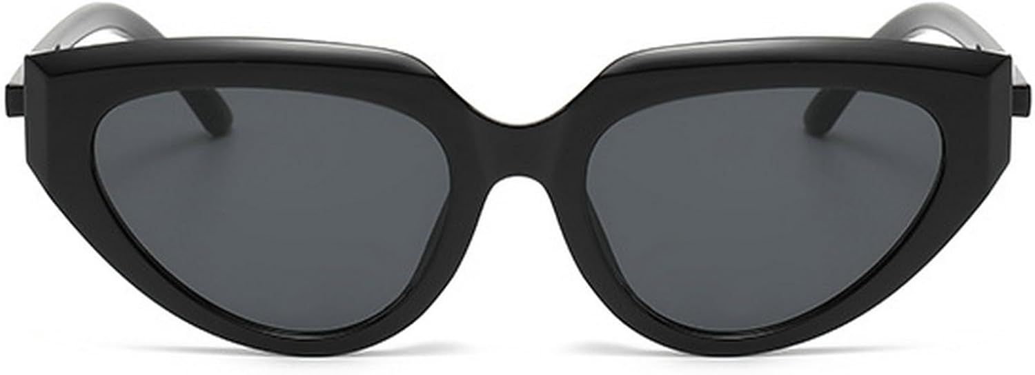 

Винтажные солнцезащитные очки «кошачий глаз» для женщин, ретро-солнцезащитные очки в стиле 90-х, модные женские очки «кошачий глаз», защита от ультрафиолета UV400 mincl, Black