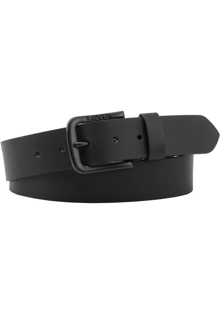 

Кожаный ремень Levi's "HIS METAL BELT", ADLER POINT METAL BELT, черный