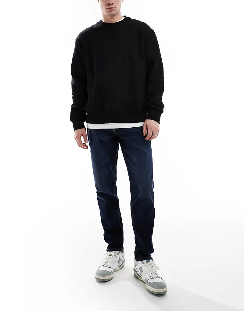 

Зауженные джинсы ASOS DESIGN стретч темного цвета