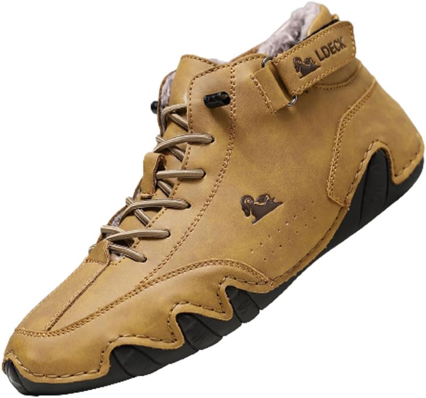 

Водонепроницаемые легкие обувь Cubicbee Explorer для походов, кемпинга и вождения на все сезоны, теплые высокие ботинки Чакка, противоскользящие итальянские спортивные ботинки ручной работы, желтый