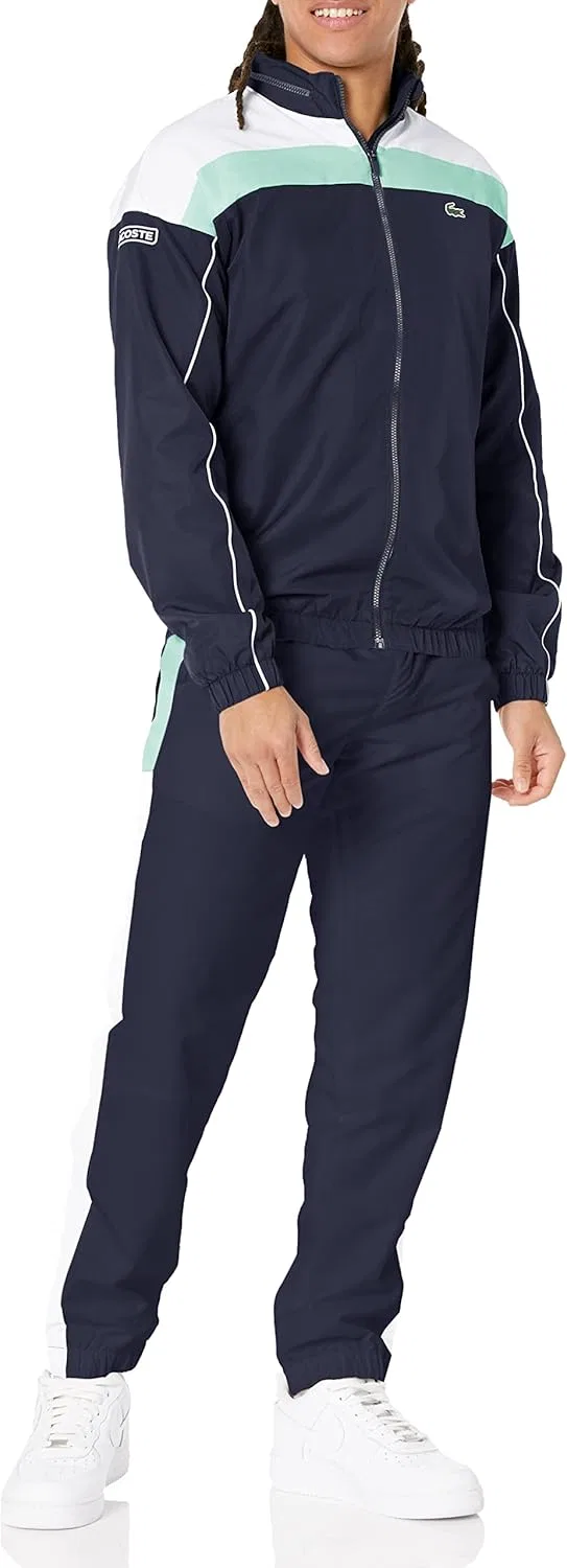 Спортивный костюм Lacoste, Navy Blue/White/Spirulina, Diamond Taffeta Regular Fit