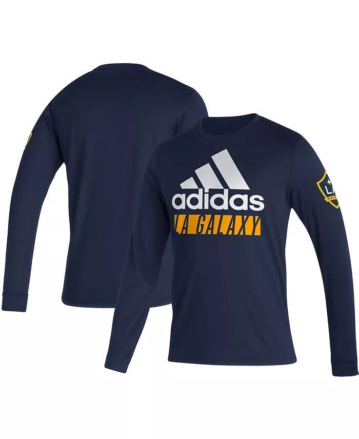 

Мужская темно-синяя футболка LA Galaxy в винтажном стиле AEROREADY с длинным рукавом adidas