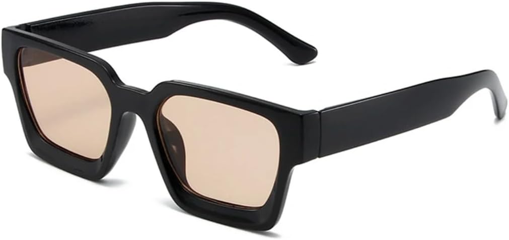 

Солнцезащитные очки с защитой от УФ-излучения UV400 | Панк, маленькая оправа, цветные линзы | для женщин и мужчин, для занятий спортом на открытом воздухе и вождения DSVIGF, Black-lightbrown