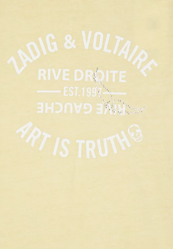 Короткое платье, трикотажное платье Zadig & Voltaire, Straw Yellow — фото 4