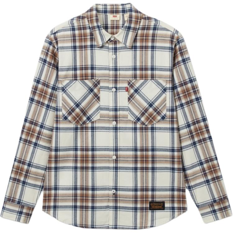 

Levis Рубашка Levi’s мужская синяя коричневая клетка