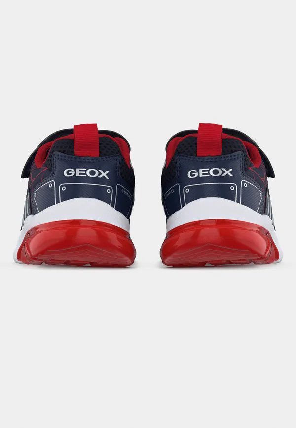 Светящиеся кроссовки marvel spiderman ciberdron boy Geox, Navy/Red — фото 4