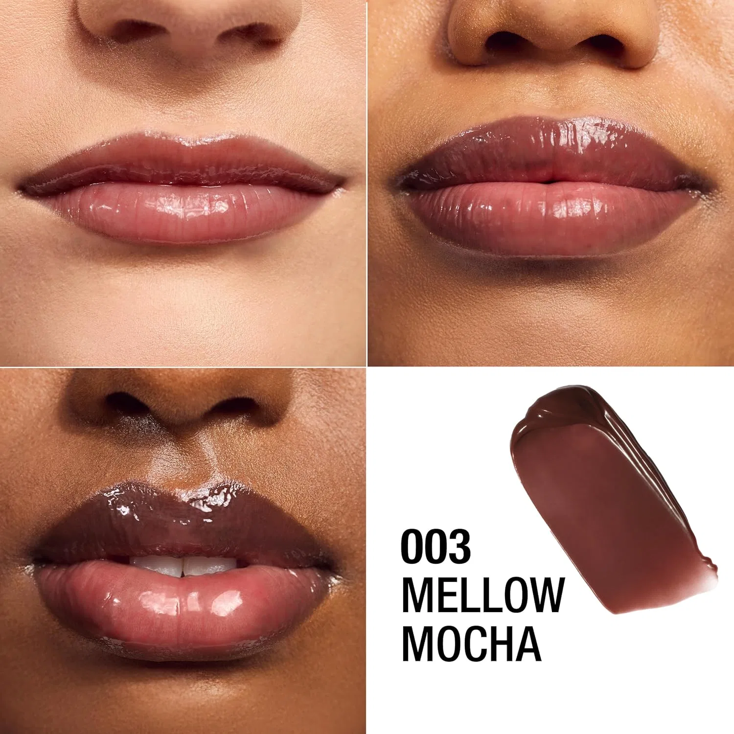 Тинтованный бальзам для губ «High Shine Butter Me Up Lip Butter Balm» от Manhattan, оттенок 003 Mellow Mocha Manhattan, 003 Mellow Mocha — фото 4