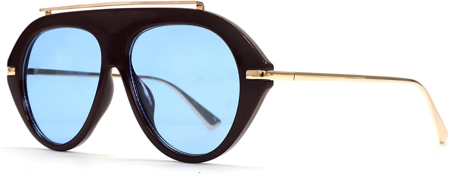 

Винтажные солнцезащитные очки-пилот большого размера для женщин и мужчин, ветрозащитные, для активного отдыха, с градиентным переходом цвета UV400 willochra, C3